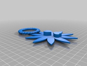 flower pendant 3d printing 3d print model - Mito3D