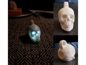 skull necklace charm accessories 3d print model - Mito3D