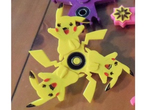 pikachu giratório brinquedos & games mão pokemon spinner 3d print model - Mito3D