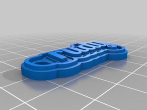 rudy sleutel Schlüsselanhänger kundengebundene 3d print model - Mito3D