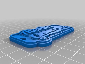 alenka gonz lez tag keychain keychains customized 3d print model - Mito3D