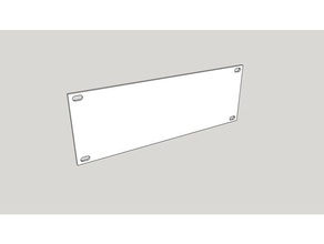 faccia in bianco rack da 10 pollici utensili & caselle vuoto-face 3d print model - Mito3D
