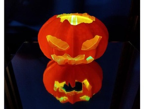glückliche halloween-Kürbis 3d-drucken 3d print model - Mito3D
