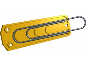 zipper pull using paperclip replacement parts zipper pull 3d print model - Mito3D