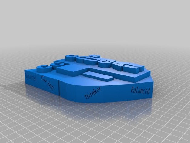 school crest 3d printing 3D print model - Mito3D