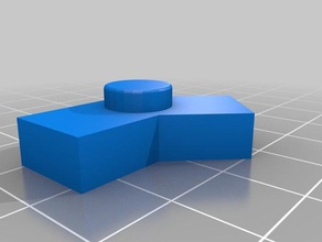 placa octogonal con un tet n centrado construction toys exin castillos new generation 3d print model - Mito3D