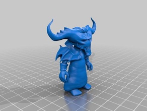 gnomo warlock t6 ad alta sculture 3d print model - Mito3D