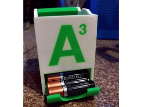empilable batterie titulaires de chasse d'étiquettes multi extrusion l'organisation l'assemblée la support double multimaterial empilables contenants 3d print model - Mito3D