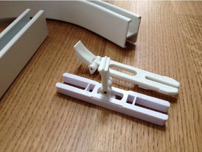 vidga rail connector replacement parts curtain curtains fastener home ikea hack window 3d print model - Mito3D