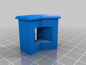 merlon octogonal con saetera juguetes de construcción exin castillos la nueva generación 3d print model - Mito3D