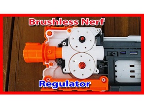 nerf regulador ultraregulator sin escobillas de la jaula diy blaster pistola 3d print model - Mito3D