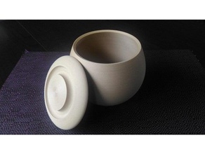 round pot containers 3d print model - Mito3D