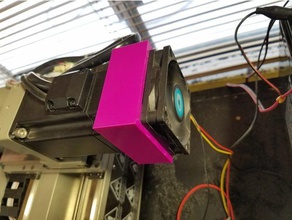 pocketnc motor fan holder machine tools 3d print model - Mito3D