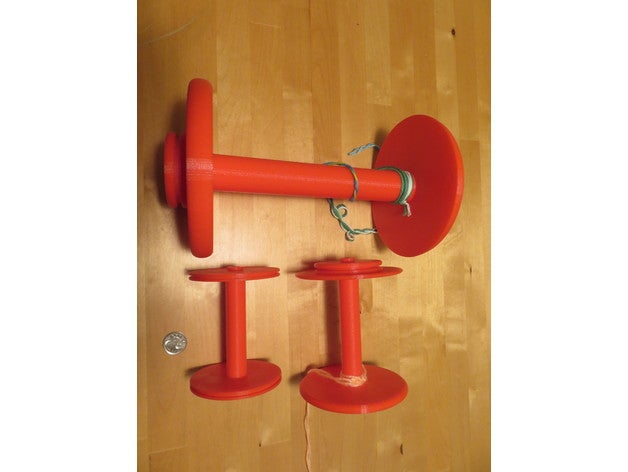 customizable spinning wheel bobbin hobby 3D print model - Mito3D