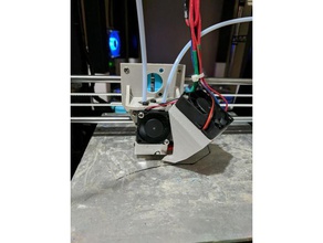 anet a8 simple chimera cylops mount 3d printing 40mm fan duct upgrade bracket cyclops dual extruder extrusion e3d 3d print model - Mito3D