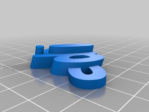 dia Anahtarlık organizasyon özelleştirilmiş 3d print model - Mito3D