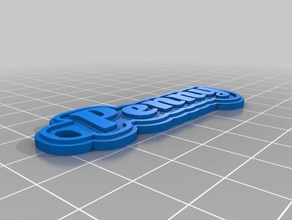 penny Schlüsselanhänger kundengebundene 3d print model - Mito3D