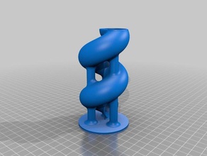 scooped curly wurly coily dés tour dé la 3d print model - Mito3D