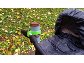 cup holder outdoor & garden 22mm baby stroller beer beerholder emmaljunga 3d print model - Mito3D