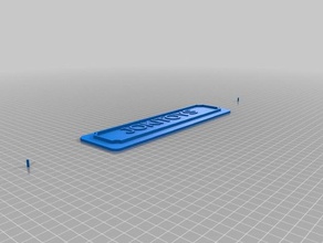 il mio personalizzato custumizable targhetta iconsjokitoys office su misura 3d print model - Mito3D