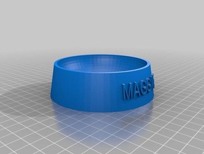 maggie bowl pets customized 3d print model - Mito3D