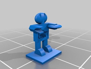 soldado - lanzador de disco La impresión en 3d 3d print model - Mito3D