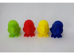 single color parrot animals 3d print model - Mito3D