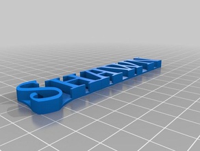 meine customizshawned text kundengebundene 3d print model - Mito3D