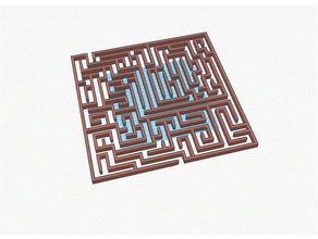 stampabile labirinto i puzzle 3d print model - Mito3D