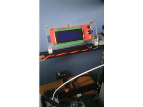 30 angled display mount- lcd holder - slide tevo tarantula 3d printer parts mount 3d print model - Mito3D