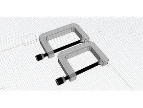 g-clamp - 2 sizes tools clamp 3d print model - Mito3D