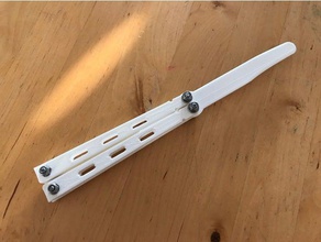 balisong butterfly knife - weighted very nice hand tools knives 3d print model - Mito3D