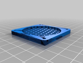 my customized simple 50 parametric fan grill diy 3d print model - Mito3D