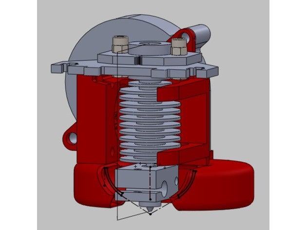 layer fan duct soporte y ducto capa disipador 3d printer parts fanduct makerparts 3D print model - Mito3D