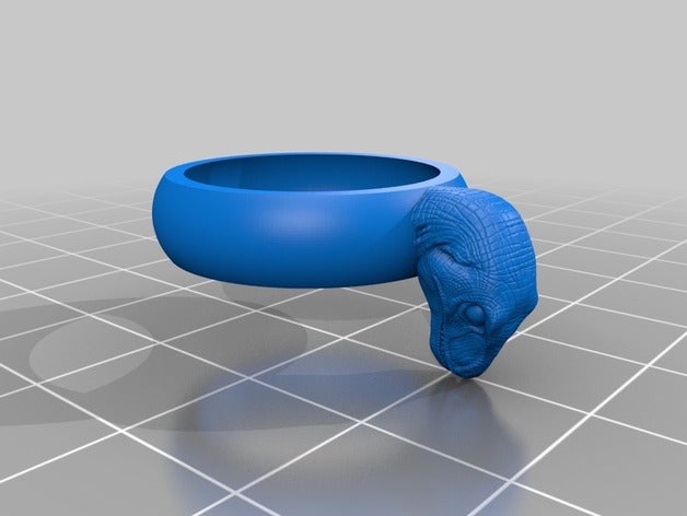 raptor yüzük takı sunmaktayız velociraptor 3D print model - Mito3D