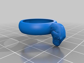 raptor anillo los anillos la joyería mashup velociraptor 3d print model - Mito3D