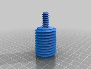 modular threaded bar pol thread Gewinde die Gewindestange 3d print model - Mito3D