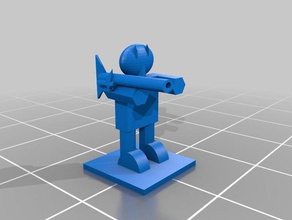 asker - silahşör 3d baskı 3d print model - Mito3D