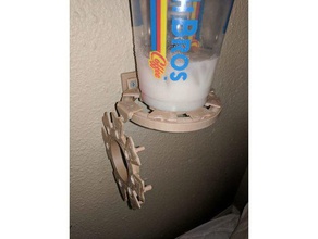 wall mounted cup holder hook glasses adaptable sizes household 3d print model - Mito3D