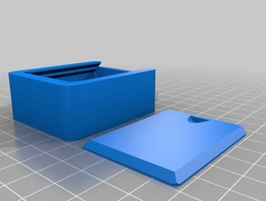 tampa da caixa de madeira recipientes personalizado 3d print model - Mito3D