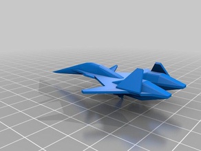 ace combat - adf-01 falken oyuncaklar ve oyunlar uçak bilim-kurgu bilim kurgu 3d print model - Mito3D