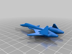 ace combat - adfx-01 morgan toys & games aircraft airplane miniwargaming science-fiction science fiction scifi wargame model wargaming wargamming 3d print model - Mito3D