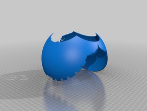 mi personalizar la proyección estereográfica matemáticas art personalizado 3d print model - Mito3D