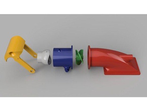 rc jet tekne pompa r c araçlar parçaları su pompası 3d print model - Mito3D