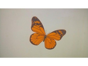 butterfly merged 2d art 3d print model - Mito3D