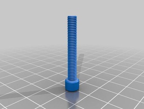 my customized nut job bolt washer threaded rod factory m44 parts 3d print model - Mito3D