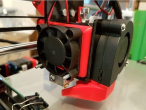 anet a8 beso de montaje del ventilador Impresora 3d accesorios mods actualización 3d print model - Mito3D