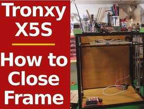 tronxy x5s modo facile chiudere la cornice La stampa 3d guida sgabolab consigli 3d print model - Mito3D