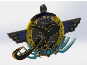 clyde vaniglia gioielli accessorio badge keychain il logo mp3 saga 3d print model - Mito3D