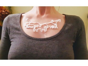animal colar jóias 3d print model - Mito3D
